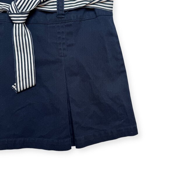 French Toast Navy Pleated Jumper with Ribbon Bow Size 6 - Picture 4 of 9